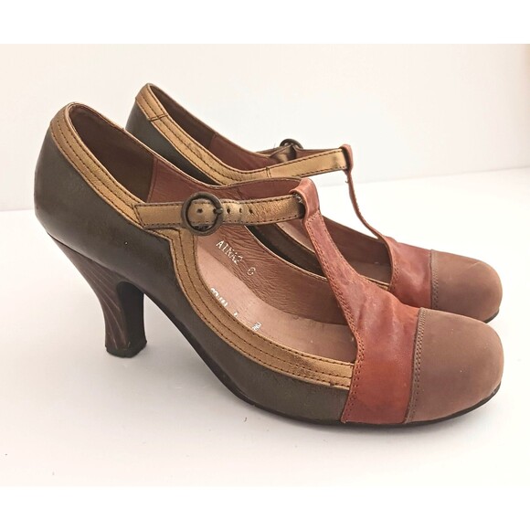 Jeffrey Campbell Aina2 Ibiza Last Handmade Leather T Strap Mary Jane Pump Sz 6 - Picture 6 of 13